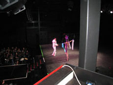 Mike with showgirl and scarves